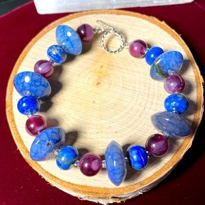 VTG| Lapis Amethyst&Blue Crackle Bracelet 💙💜✨